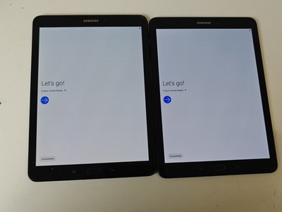 Lot of 2 Good Unlocked Samsung Galaxy Tab S3 SM-T820 32GB 9.7'' Wi-Fi Tablet