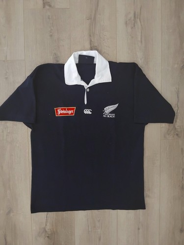 1994 All Blacks Steinlager Rugby Union Short Sleeve Jersey Size Small