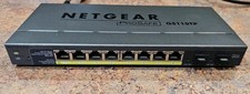Conmutador Ethernet Gigabit montable en pared NETGEAR ProSafe GS110TP-300NAS 8 puertos