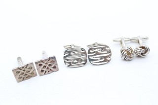 Mixed Grade Silver Gents Accessories Celtic Knot Modernist x 3 (35g)
