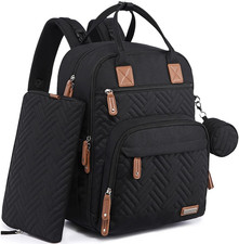 Diaper Bag Backpack, 4 in 1 Kit Large Unisex Baby Bags for Boys Girls, Waterproo