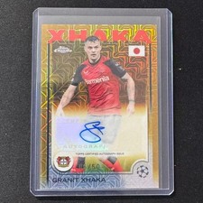🫔ZZ 2024-25 TOPPS CHROME UEFA JAPAN EDITION AUTO GOLD MOJO /50 GRANIT XHAKA