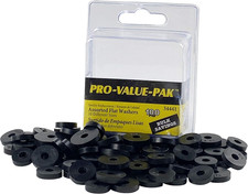 DANCO Assorted Flat Washer PRO Set, Black, 100-Piece 34441
