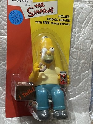 2001 The Simpsons Homer sprechender Kühlschrankschutz verpackt neu Vintage Fox Sammlerstück
