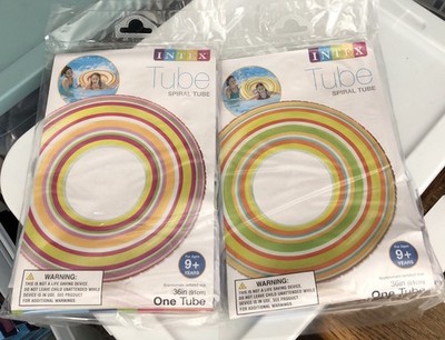 Set of 2 Intex Spiral Tube Pool Floats - Sealed