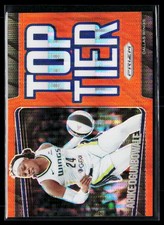 2025 Panini Prizm WNBA #13 Arike Ogunbowale Top Tier Orange Pulsar Prizms #/75