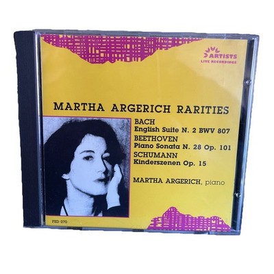 Martha Argerich Rarities. Bach, Beethoven, Schumann (Artists) Rare Vintage HTF