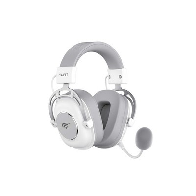 Havit 2.4G H2002YG Gaming-Kopfhörer, Weiß und Grau