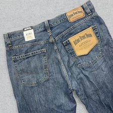 NEW Tommy Hilfiger Jeans Men's 35x30 Blue Denim Relaxed Fit Straight Leg Retro