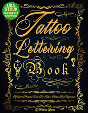 Tattoo Lettering Book Practice Guide for Artists Beginners Font Inspiration