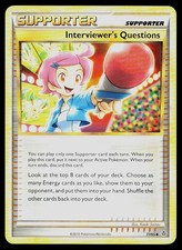 Pokemon Card HGSS Unleashed Interviewer's Questions 77/95 Uncommon