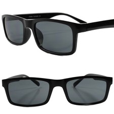 Classic 80s 90s Stylish Retro Fashion Mens Womens Black Rectangle Sunglasses