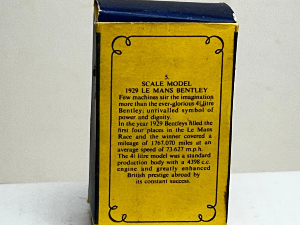Matchbox Models of Yesteryear Y-5 1929 Bentley Le Mans with Original Box - Image 3 of 4