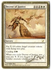 MTG Decree of Justice - 2003 Daniel Zink (SCG)  - WCD Heavily Played English