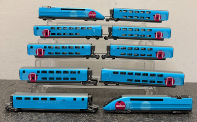 KATO N Scale 10-1763 SNCF TGV OUIGO 10 Cars w/Set A & B - Runs