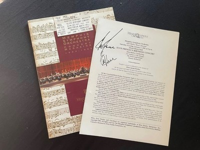 JD Sumner and the Stamps 1995 Original Autogramm Programm Elvis Week Memphis  