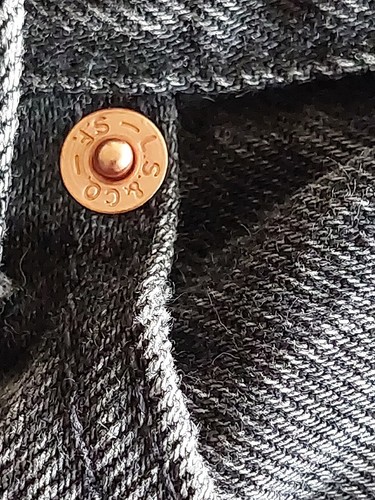 Vintage Levis 501 Stonewashed Black/Grey ,W28,L32 ,age Wear - Bild 14 von 14