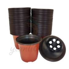 100Pcs Nursery Seed Starting Succulent Seedling Transplanting Plastic Plant Pots