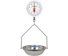 Detecto, MCS-40DF, Bilancia da appendere a doppio quadrante con padella per pesci, 40 libbre x 2 once
