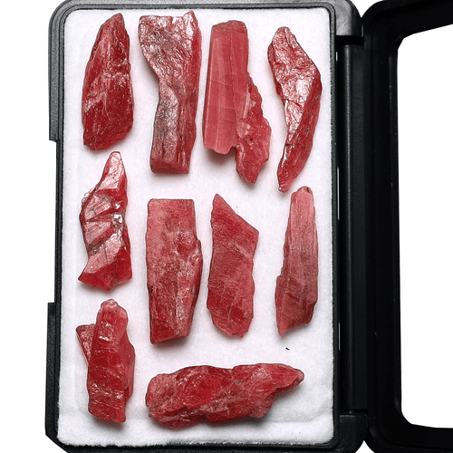Muestras de cristal crudo de alta calidad de rodonita rusa natural mineral raro de 10 piezas - Imagen 2 de 13