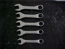 S-k Tools 5 Stubby Combination Wrench Set Sae 1316 34 1116 58 916