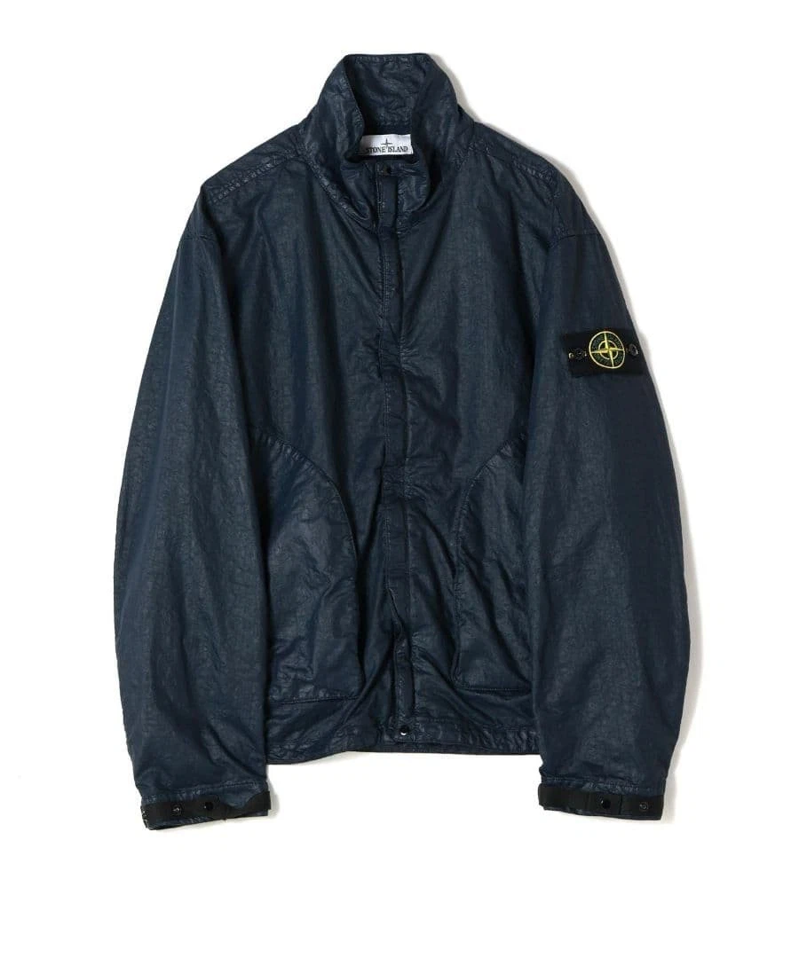Stone Island Nylon Panama-TC Navy L Men's Jacket - product detail image 7