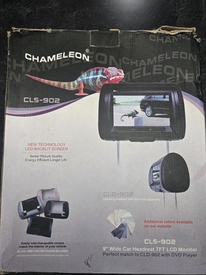 Concept CLS-902 Chameleon 9 inch Universal Headrest LCD Monitor with Skins 
