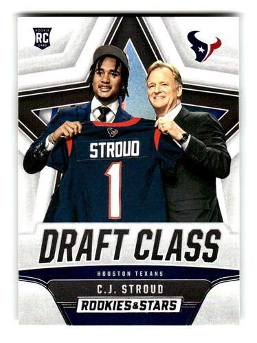 C.J. STROUD RC 2023 PANINI ROOKIES AND STARS DRAFT CLASS ROOKIE