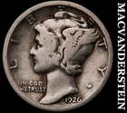 1926 Silver Mercury Dime - Scarce  Better Date  No Reserve  #G9161