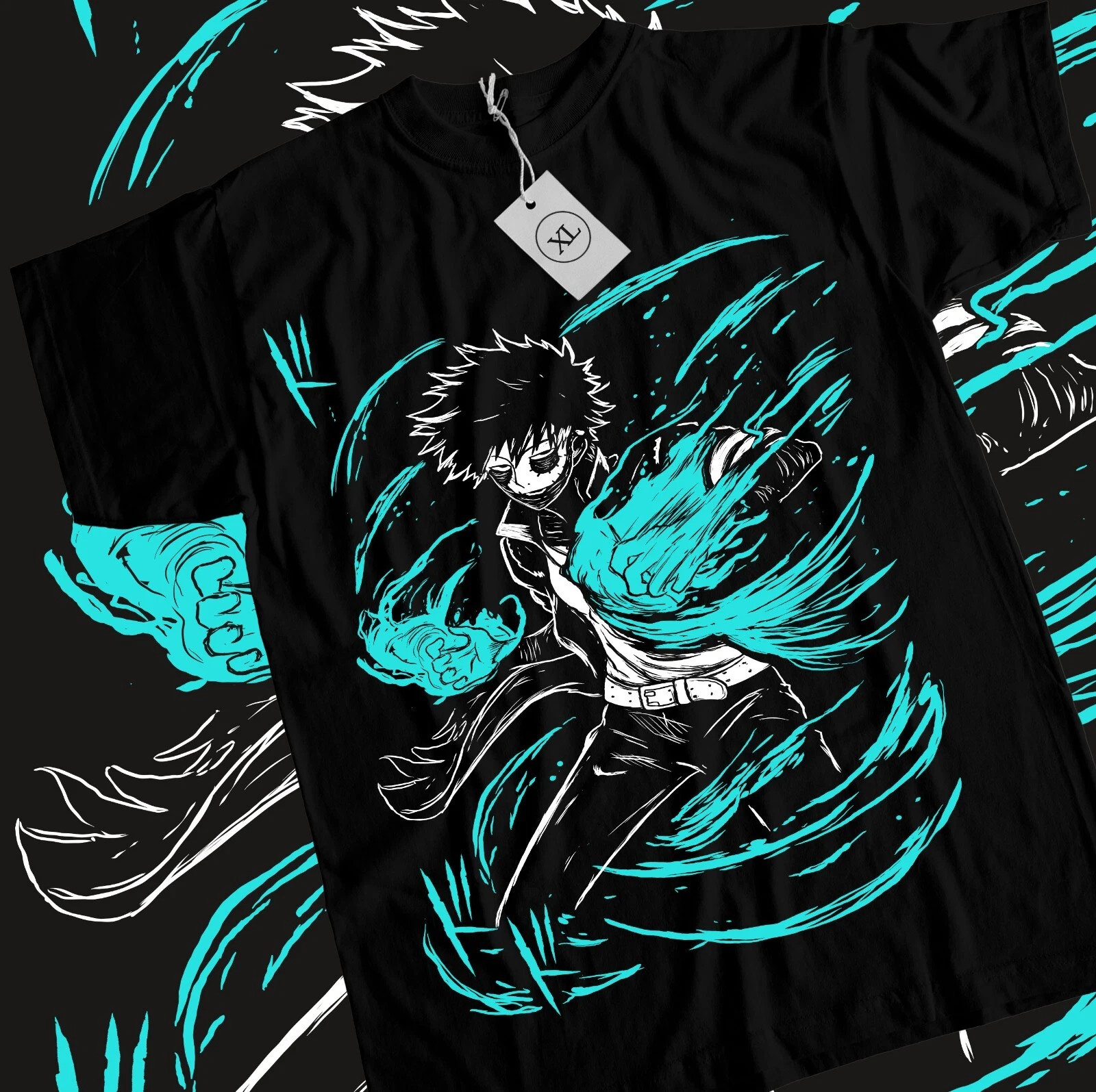 Dabi T-shirt My Hero Academia Mha Toya Todoroki Anime Gift T-Shirt Black