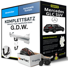 Für MERCEDES GLC SUV Typ X253 Anhängerkupplung abnehmbar +eSatz 13pol 15- NEU Für MERCEDES GLC SUV Typ X253 Anhängerkupplung abnehmbar +eSatz 13pol 15- NEU