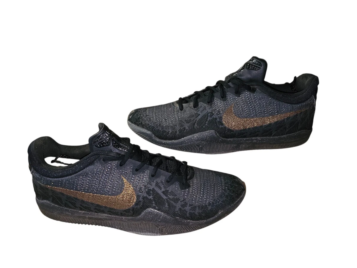 Men’s Sz8.5 Nike Kobe Mamba Rage Black Gold Basketball Shoes Sneakers 908972-069 Nike Mamba Rage Gold Stars for Sale | Authenticity  main image 3