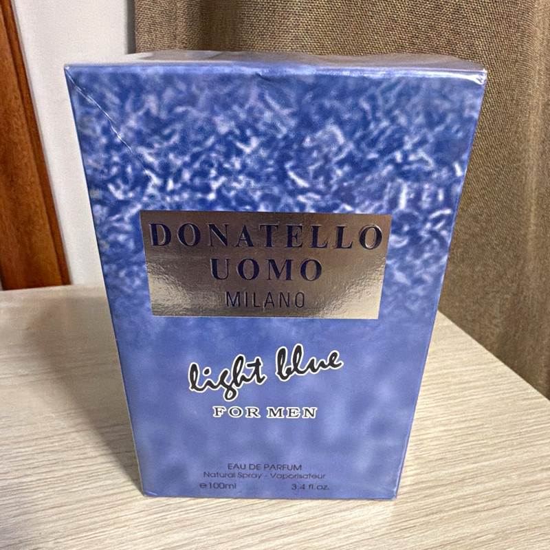Donatello Uomo Milano Light blue for Men Eau de Parfum Spray 3.4 fl oz