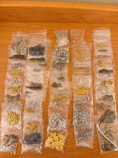 Huge Lot Mixed Craft Jewelry Making Supplies Findings Earrings Pins Silver Gold