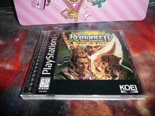CIB Romance of the Three Kingdoms IV: Wall of Fire - Sony PS1 Reg Card CIB