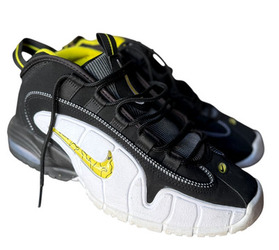 Nike Air Max Penny 1 Lester Middle School White Yellow Black Men Sz10 FN6884-100