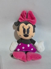 Disney Baby Minnie Mouse Plush Doll Pink Dress Bow – Disney Store
