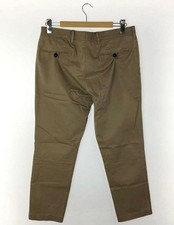 Prada Cotton Dress Pants Brown Full Length Straight Fit Used