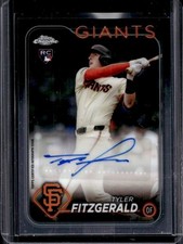 2024 Topps Chrome Update Tyler Fitzgerald Auto RC Rookie #AC-TF Giants