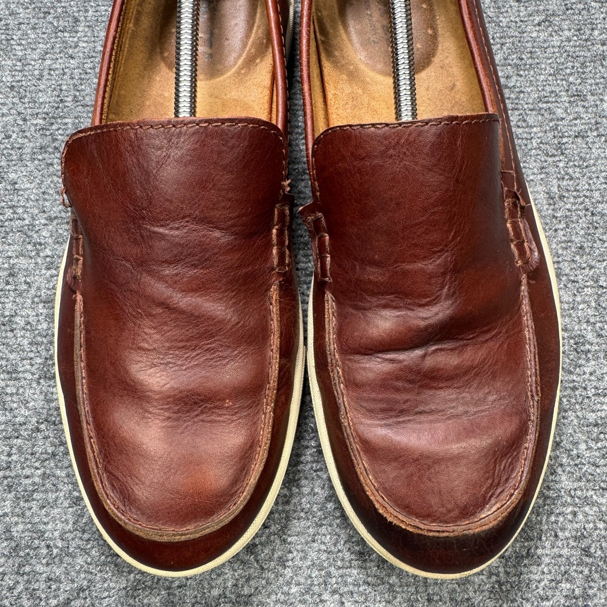 Born Shoes Mahogany Brown Leather Axel Slip On Loafer Mens 13 M Amazon.com | BORN Men main image 3