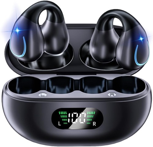 gidosha Open Ear Clip Wireless Earbuds Bluetooth 5.3, Sports Earphones Built-...