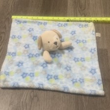 Baby Gear Lovey Plush Security Blanket Puppy Dog Blue Tan Star Brown White 2017