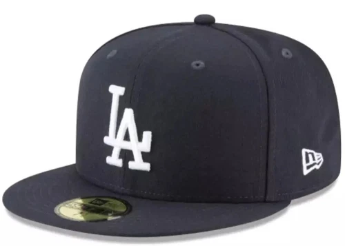 New Era Los Angeles Dodgers Navy/ White LA 59FIFTY 5950 Men's Fitted Hat Cap