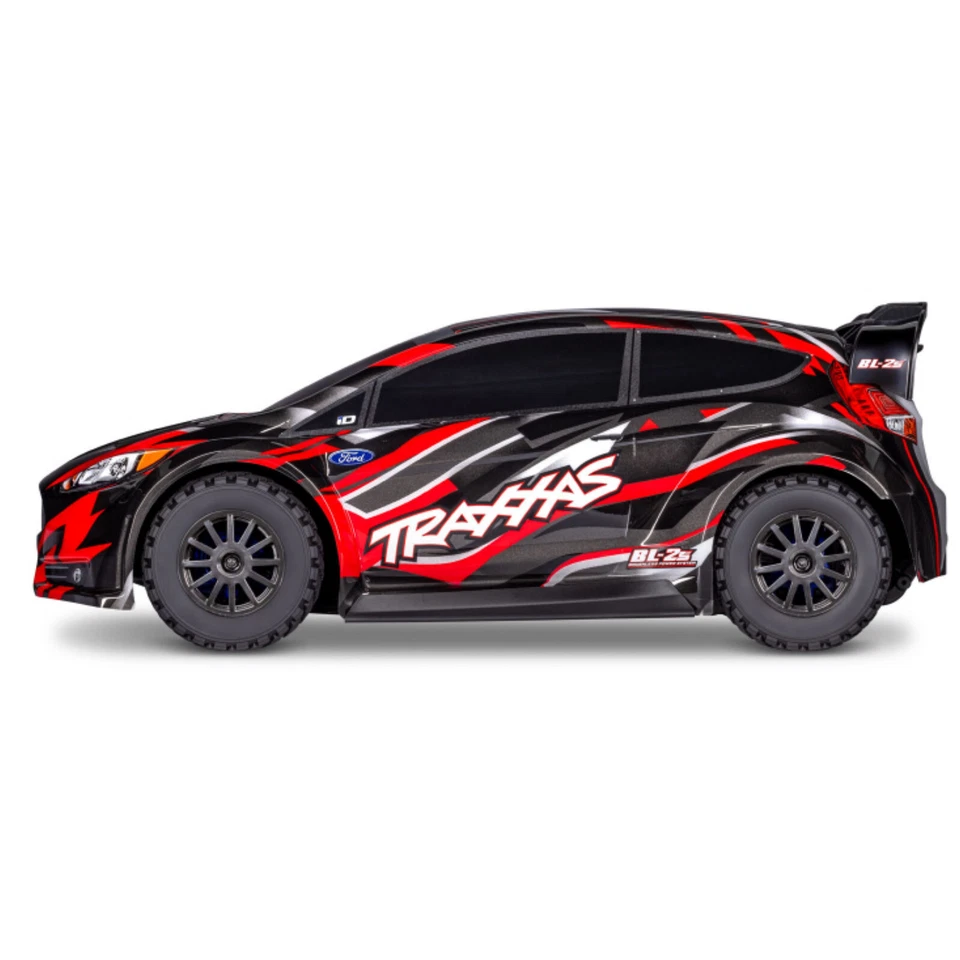 Traxxas TRX74154-4-RED - Ford Fiesta ST Rally Brushless BL-2s + 3000 Lipo + USB - Immagine 2 di 4