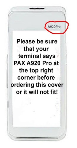 Silicone Case for PAX A920 Pro Terminal Does NOT fit A920 Standard Blue - Picture 7 of 8