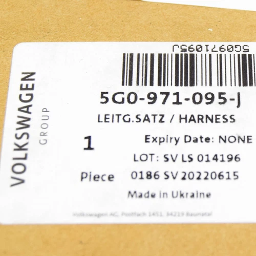 VW GOLF MK7 KABELSATZ VORNE STOßSTANGE 5G0971095J - Bild 9 von 10