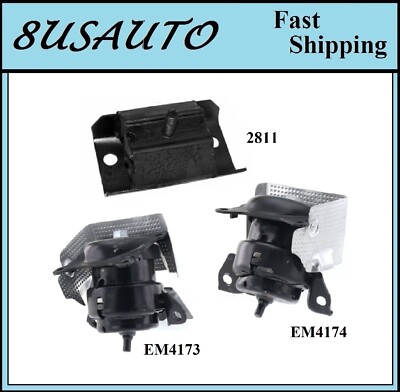 3PCS MOTOR & TRANS MOUNT FIT Chevrolet Suburban, Tahoe, CHEYENNE 2WD