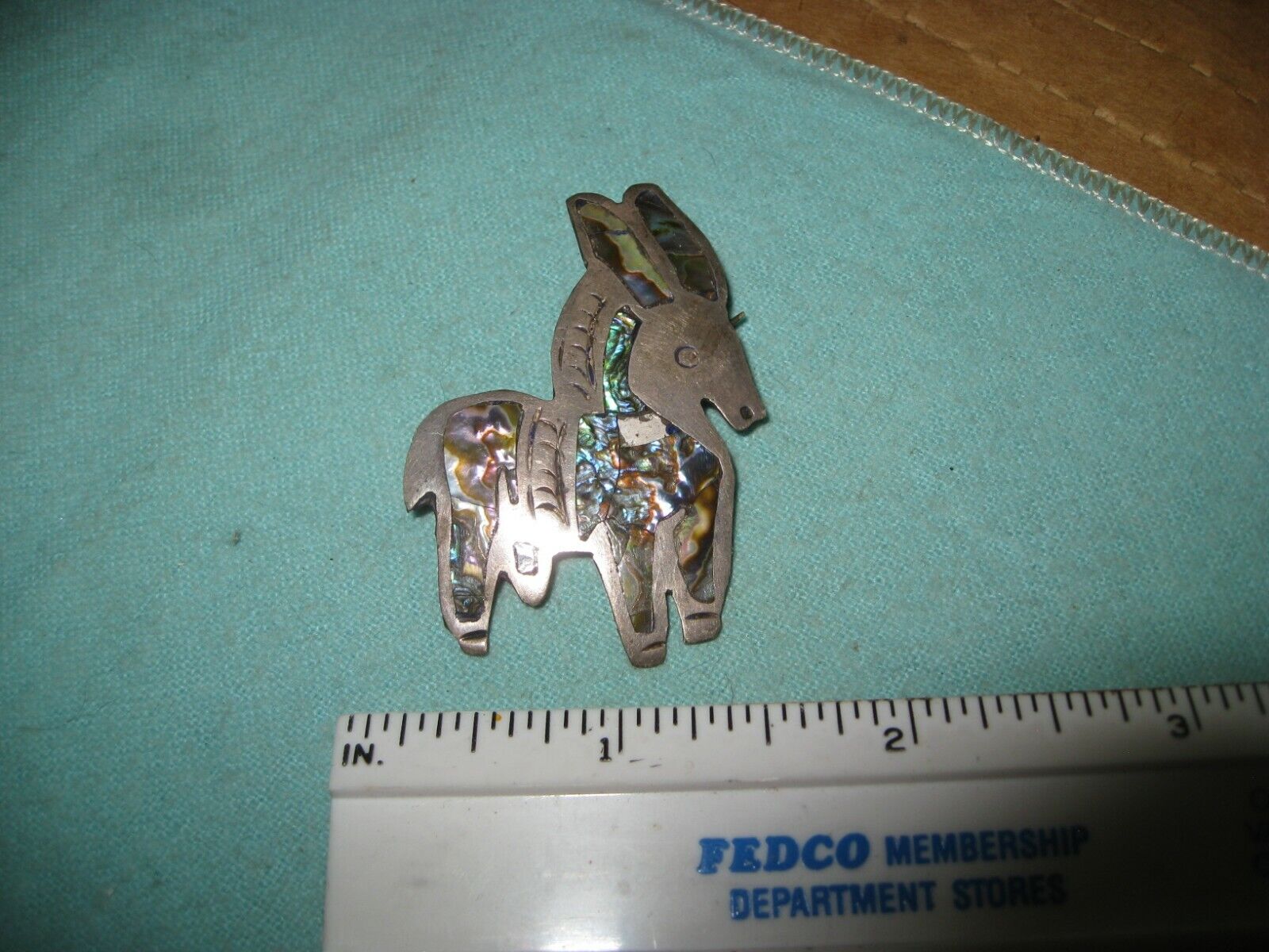 Taxco Signed Donkey Pin Brooch - image 1