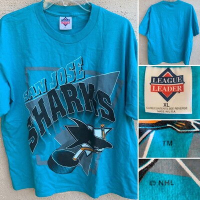 San Jose Sharks T-Shirt Hockey NHL Made In USA League Leader San Jose Sharks T-Shirt Hockey NHL Made In USA League Leader