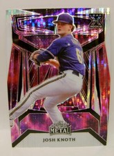 JOSH KNOTH TRUE 1/1 ONE OF ONE 1 OF 1 AUTO LEAF METAL BASEBALL 2023